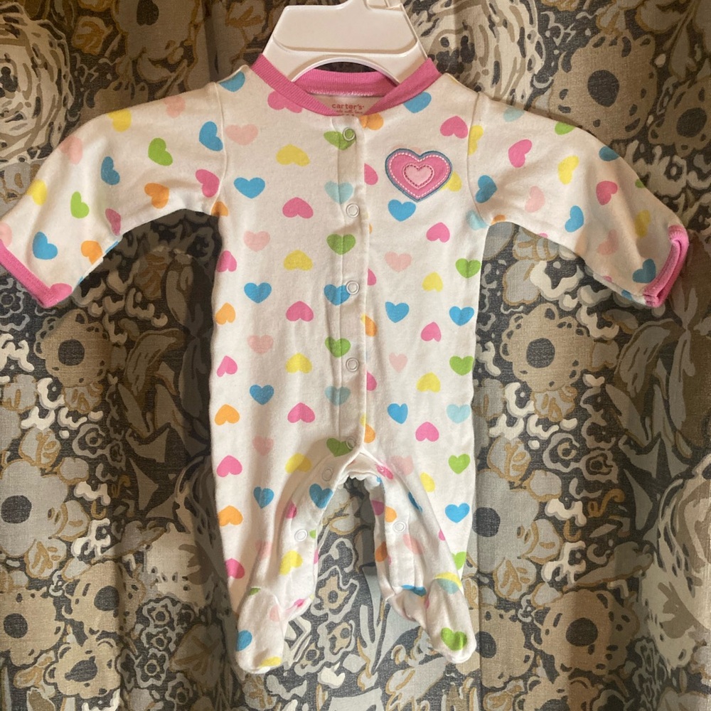 Carter’s multicolor heart onesie